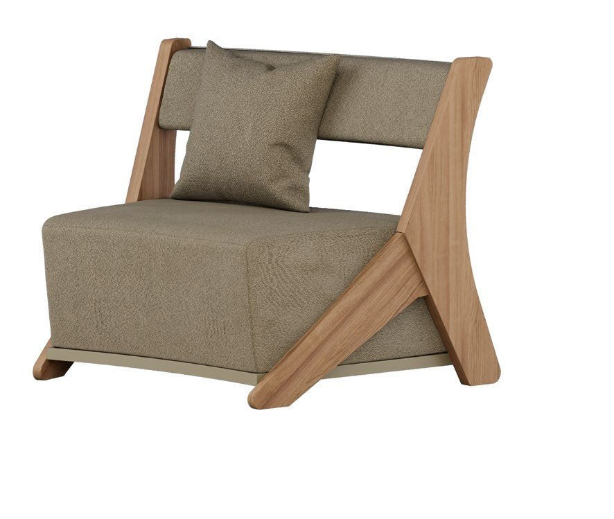 WILD Outdoor Sessel – runder Gartensessel aus Iroko oder Alu – online kaufen - Wurzelwerk Design