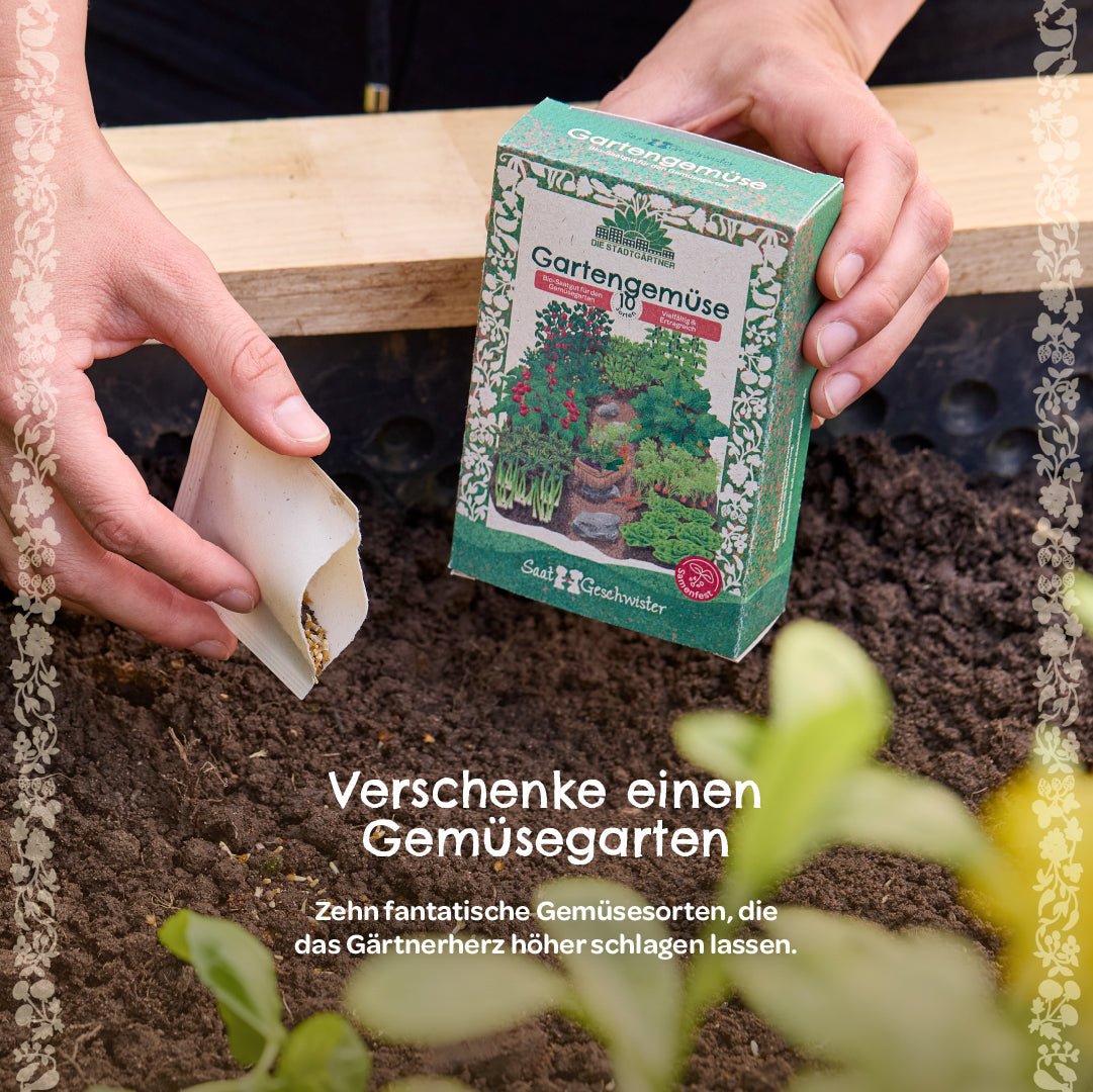 BIO-Saatgut-Set "Gartengemüse" - Wurzelwerk Design