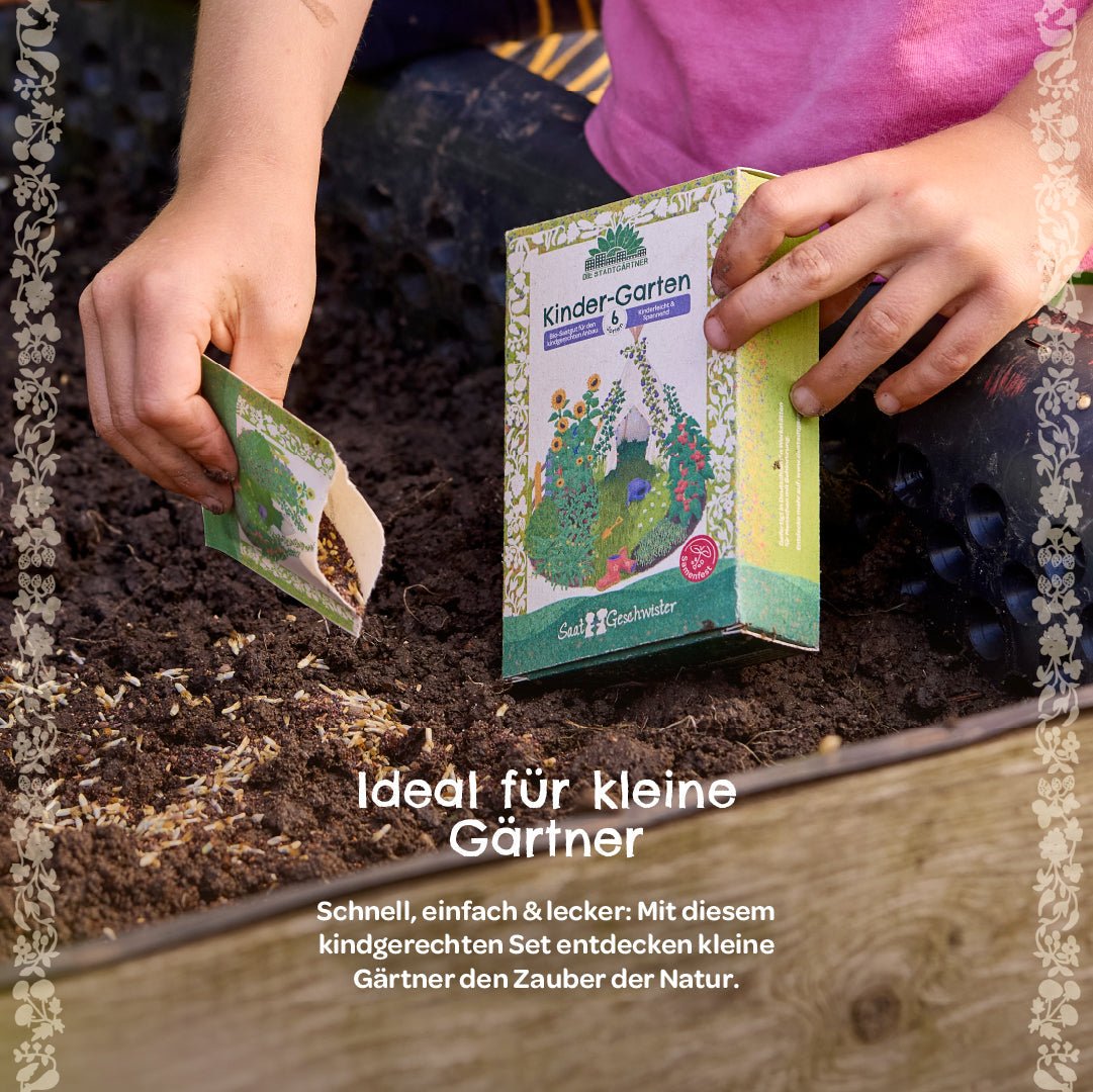BIO-Saatgut-Set "Kinder-Garten" - Wurzelwerk Design