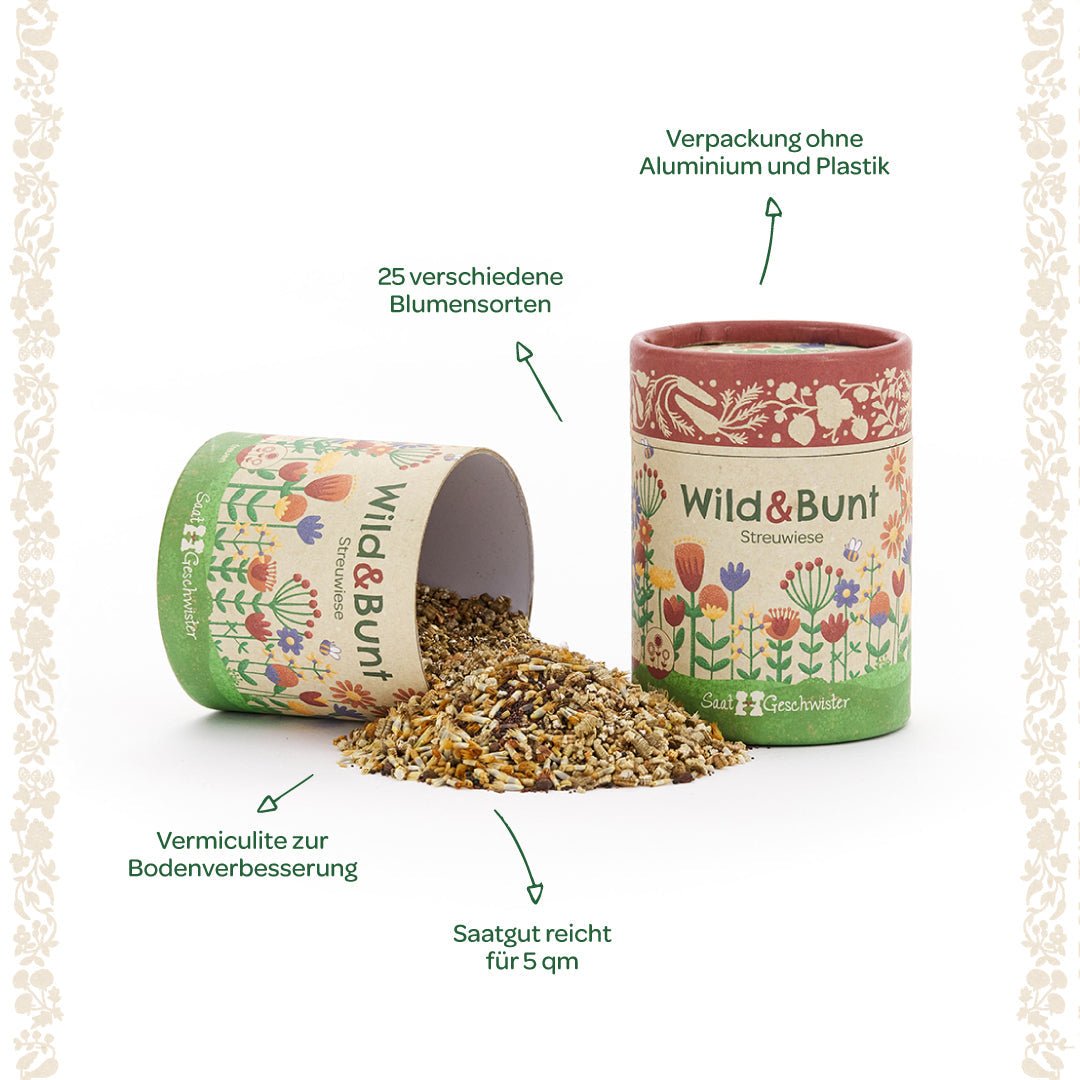 Streuwiese "Wild & Bunt" - Wurzelwerk Design