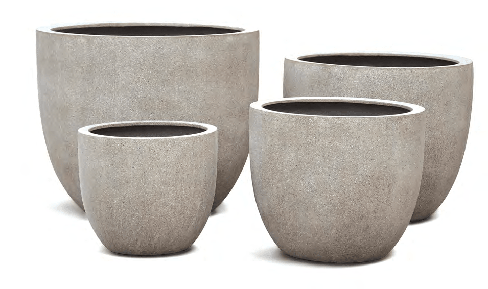 Pflanzkübel New Egg Pot – Eschbach Granite in Granit-Optik - Wurzelwerk Design