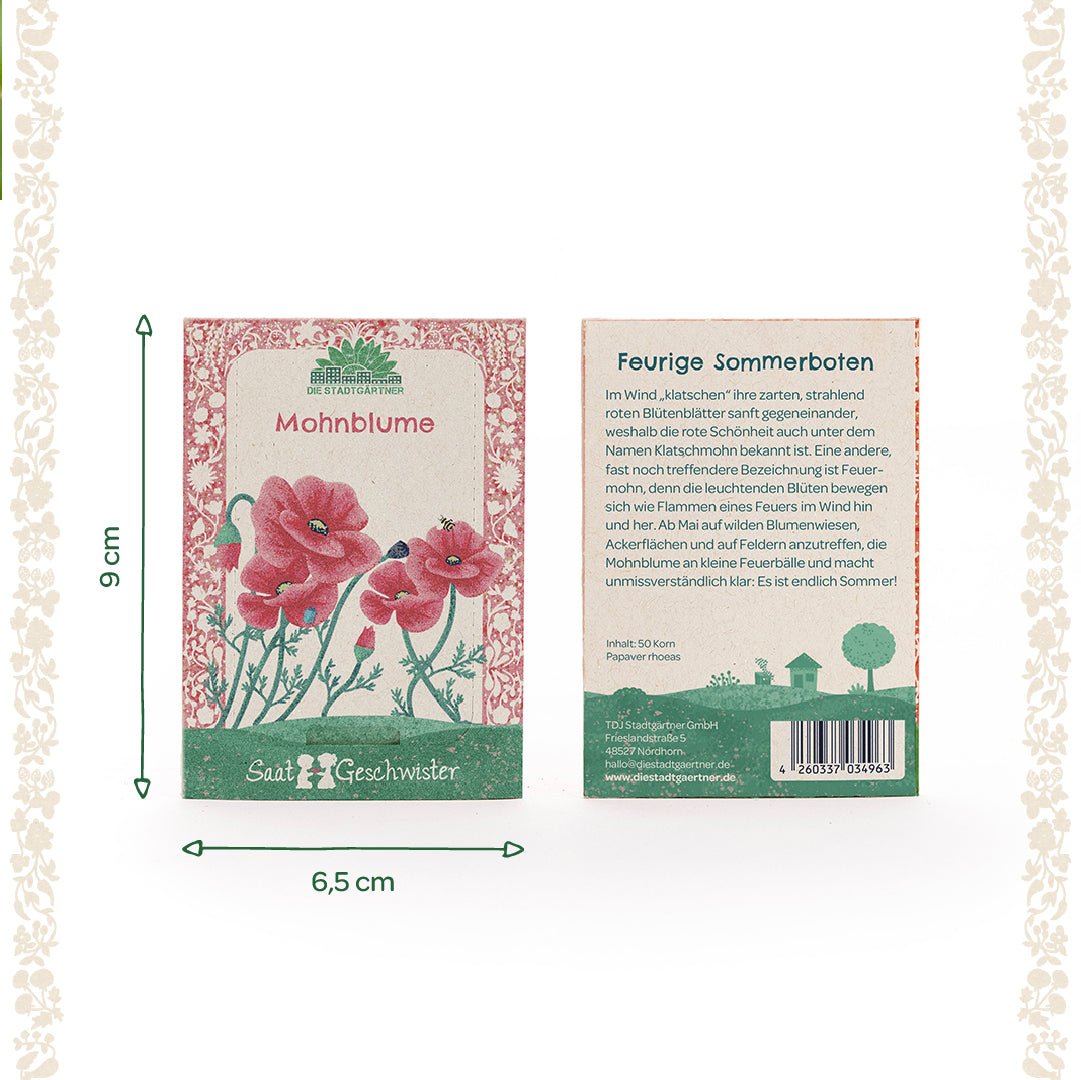 Saatgut Mohnblume - Wurzelwerk Design