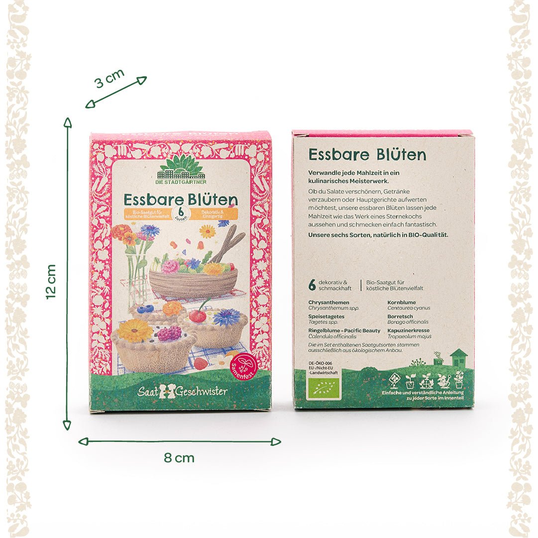BIO-Saatgut-Set "Essbare Blüten" - Wurzelwerk Design