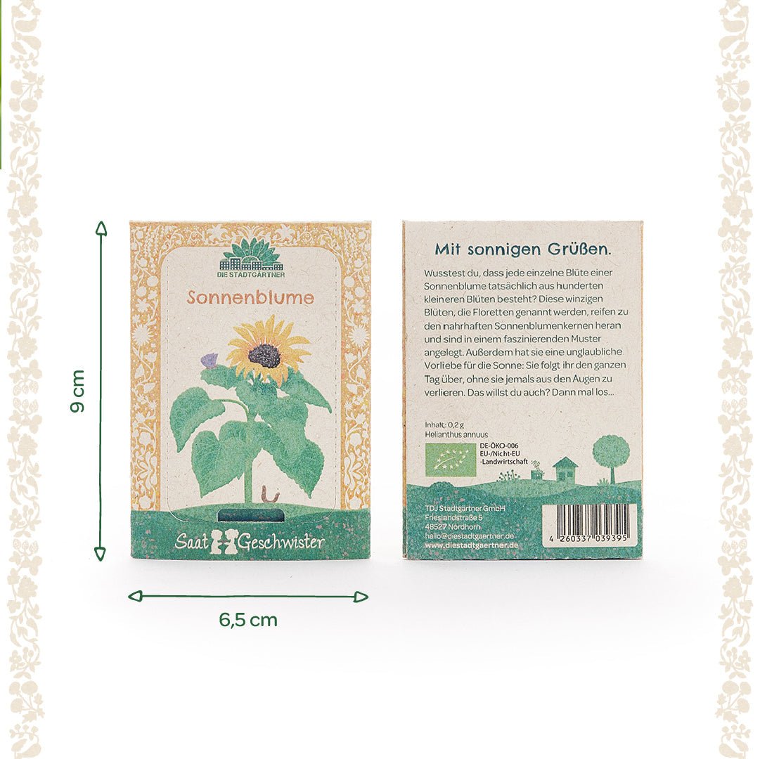 BIO-Saatgut Sonnenblume - Wurzelwerk Design