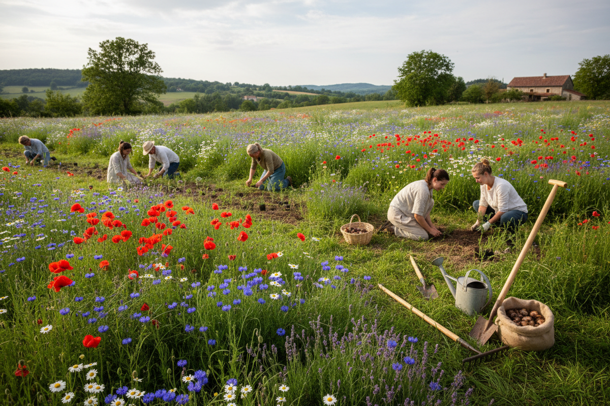 Blumenwiese anlegen: So wird aus Rasen eine summende Wildblumenwiese - Wurzelwerk Design