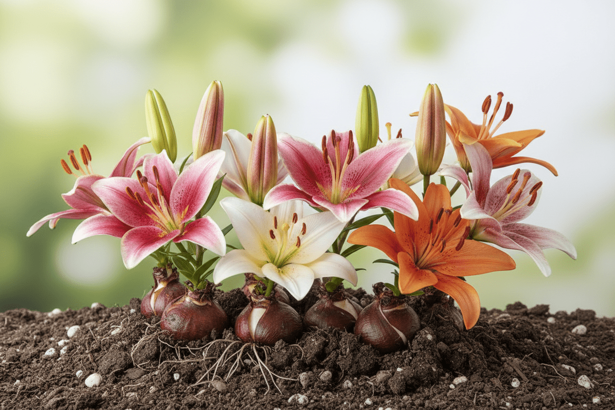Blumenzwiebeln Lilien: prächtige Blüten aus der Zwiebel - Wurzelwerk Design
