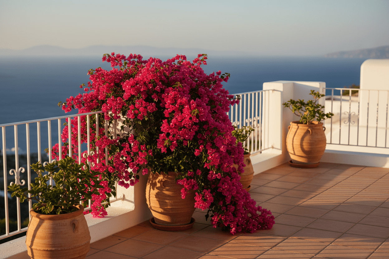 Bougainvillea: das Farbfeuerwerk für Balkon und Terrasse - Wurzelwerk Design