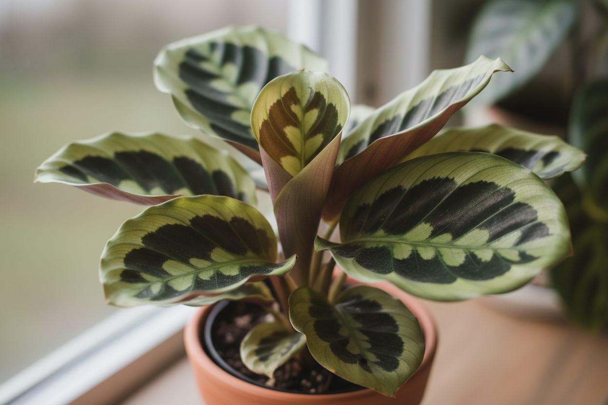 Calathea Blätter rollen sich ein: was deine Diva dir sagen will
