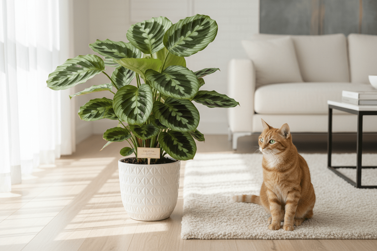 Calathea giftig für Katzen? Hier gebe ich Entwarnung - Wurzelwerk Design