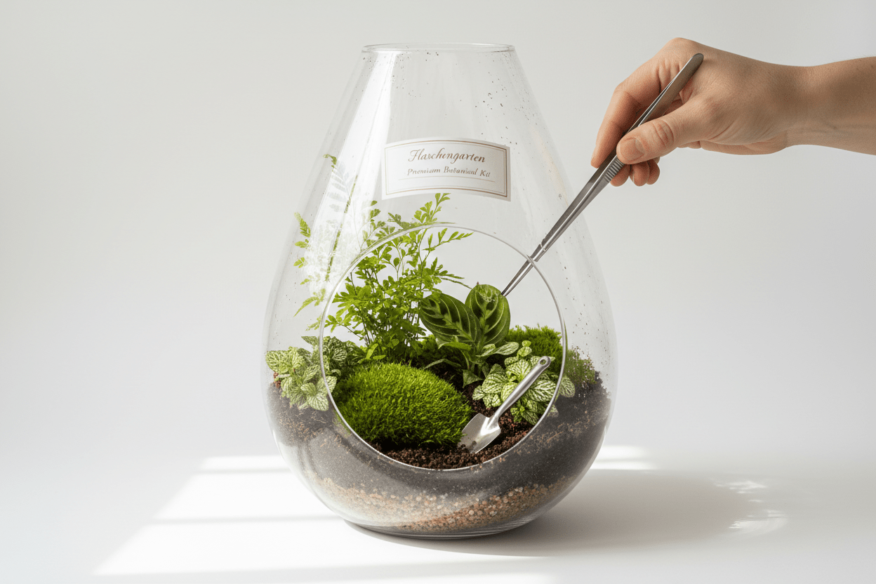 Flaschengarten anlegen: Dein ewiges Ökosystem im Glas – Schritt für Schritt - Wurzelwerk Design
