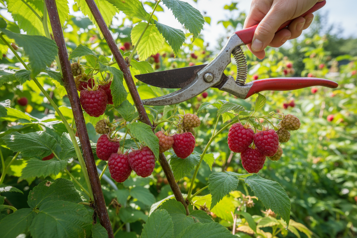 Himbeeren schneiden: Der Unterschied zwischen Sommer und Herbst entscheidet alles