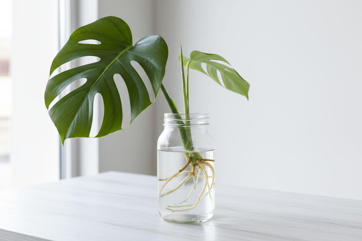 Monstera-Ableger: So vermehrst du dein Fensterblatt in 4 Schritten - Wurzelwerk Design