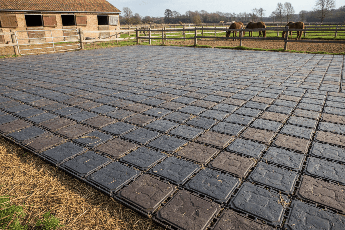 Paddockplatten: So wird dein Paddock endlich matschfrei - Wurzelwerk Design
