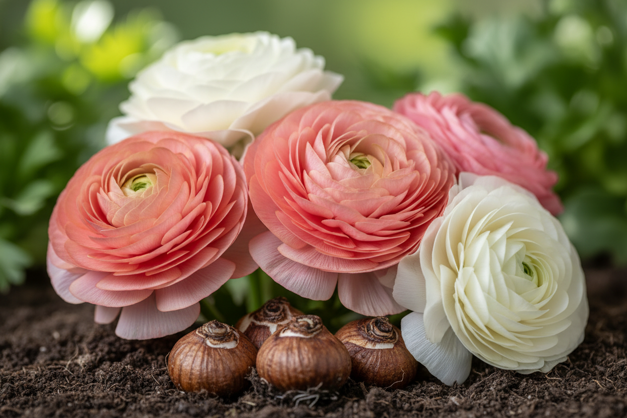 Ranunkel: die Rose des Frühlings aus der Knolle - Wurzelwerk Design