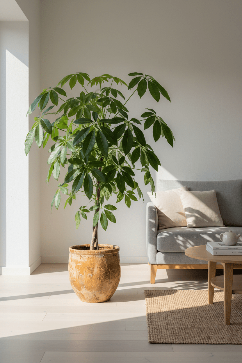 Schefflera: die elegante Strahlenaralie fürs Wohnzimmer - Wurzelwerk Design