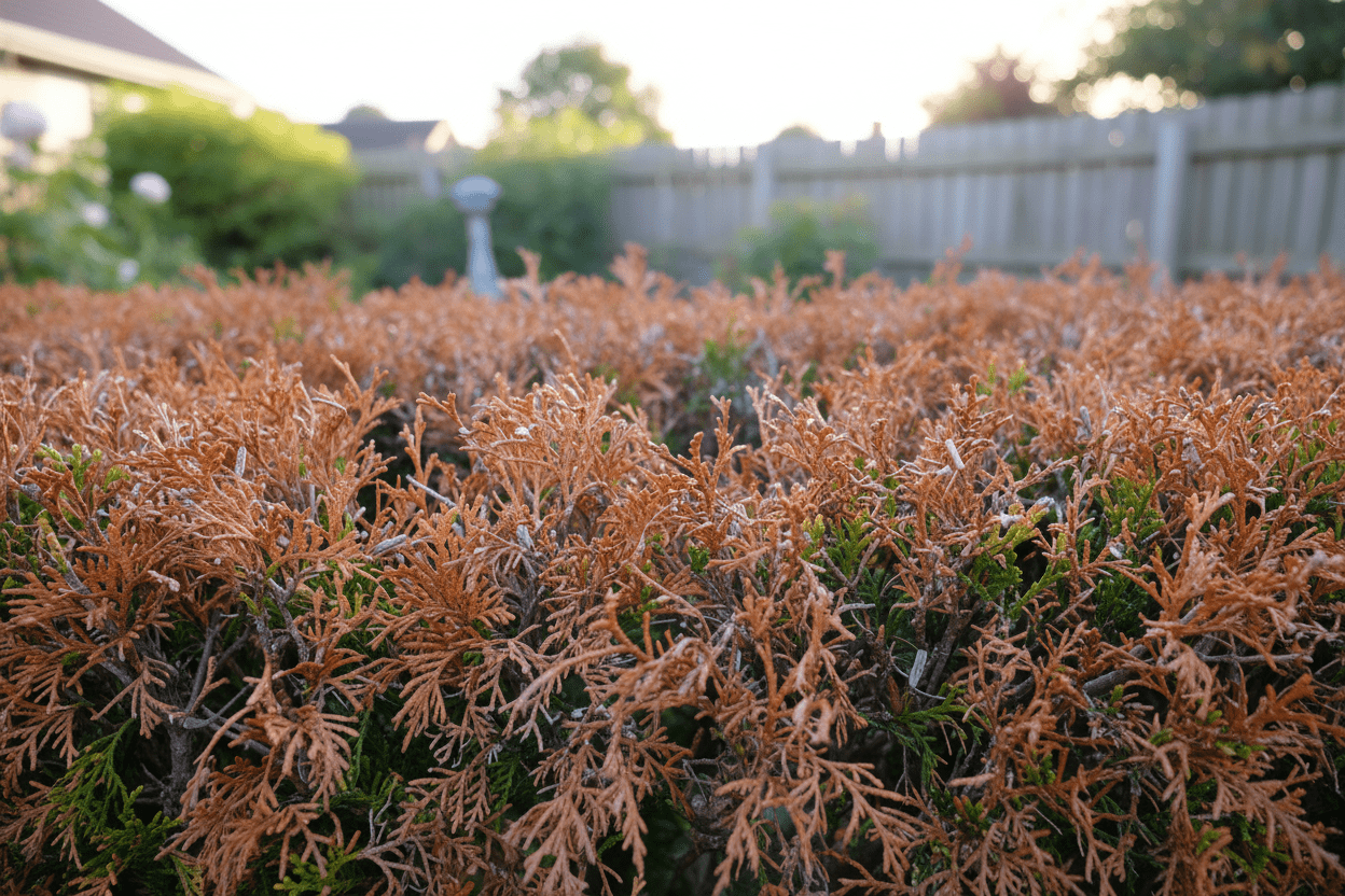 Thuja Hecke braun: woran es liegt und was du tun kannst - Wurzelwerk Design