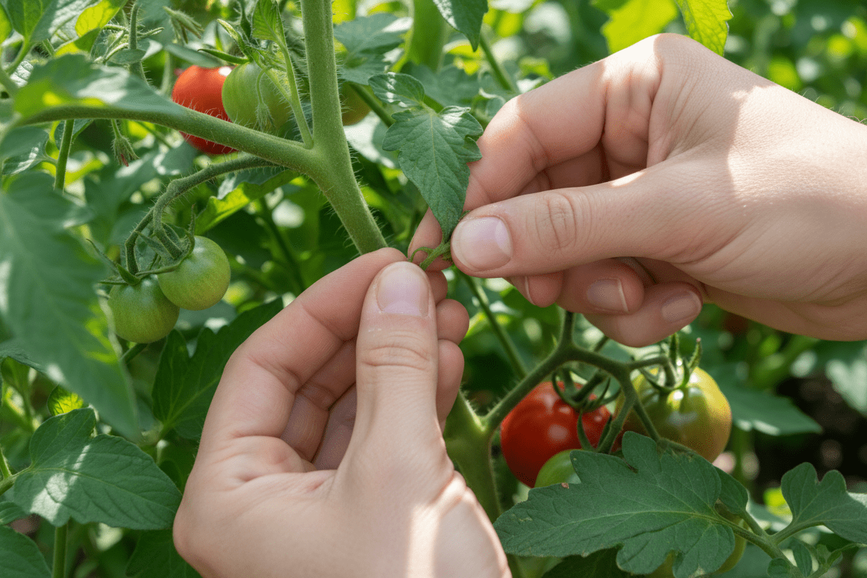 Tomaten ausgeizen: So machst du es richtig – und diese Sorten lässt du in Ruhe - Wurzelwerk Design