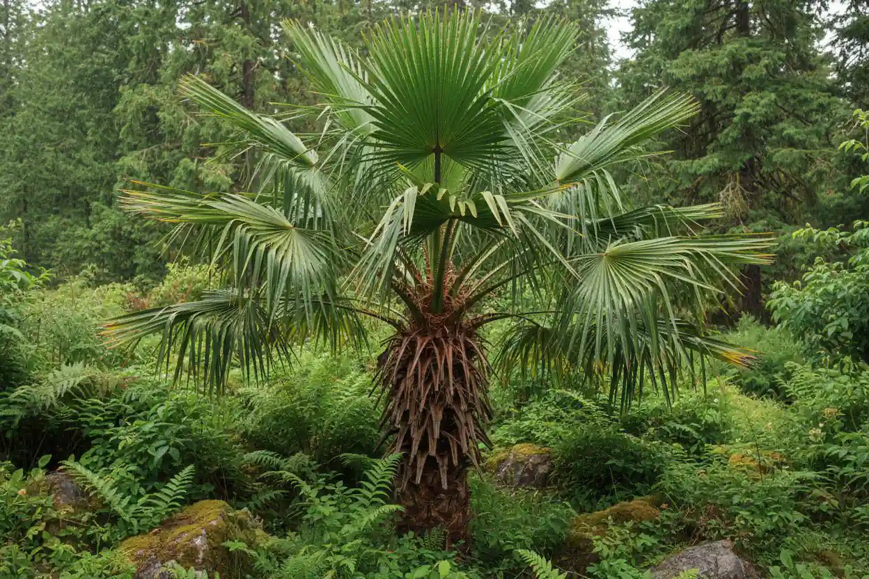 Winterharte Hanfpalme (Trachycarpus fortunei)
