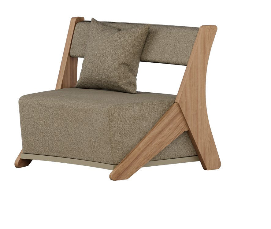 WILD Outdoor Sessel – runder Gartensessel aus Iroko oder Alu – online kaufen