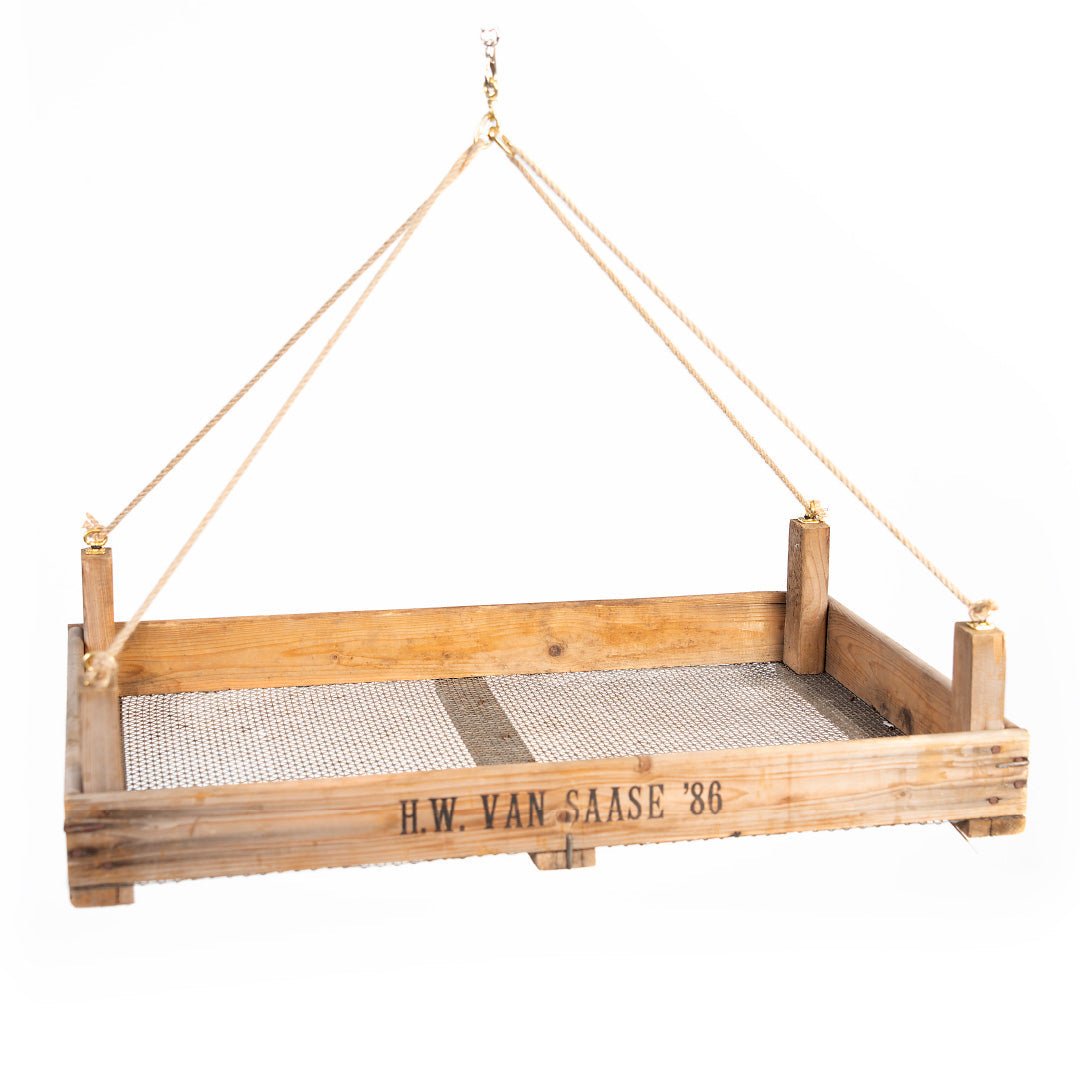 Hängeampel aus Zwiebelsieb - Wurzelwerk Design