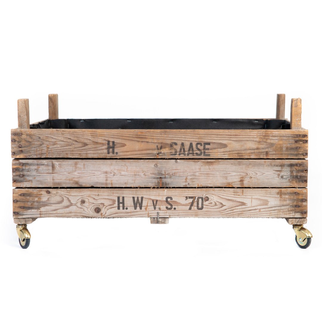 Rollendes Hochbeet aus Zwiebelsieben - Wurzelwerk Design