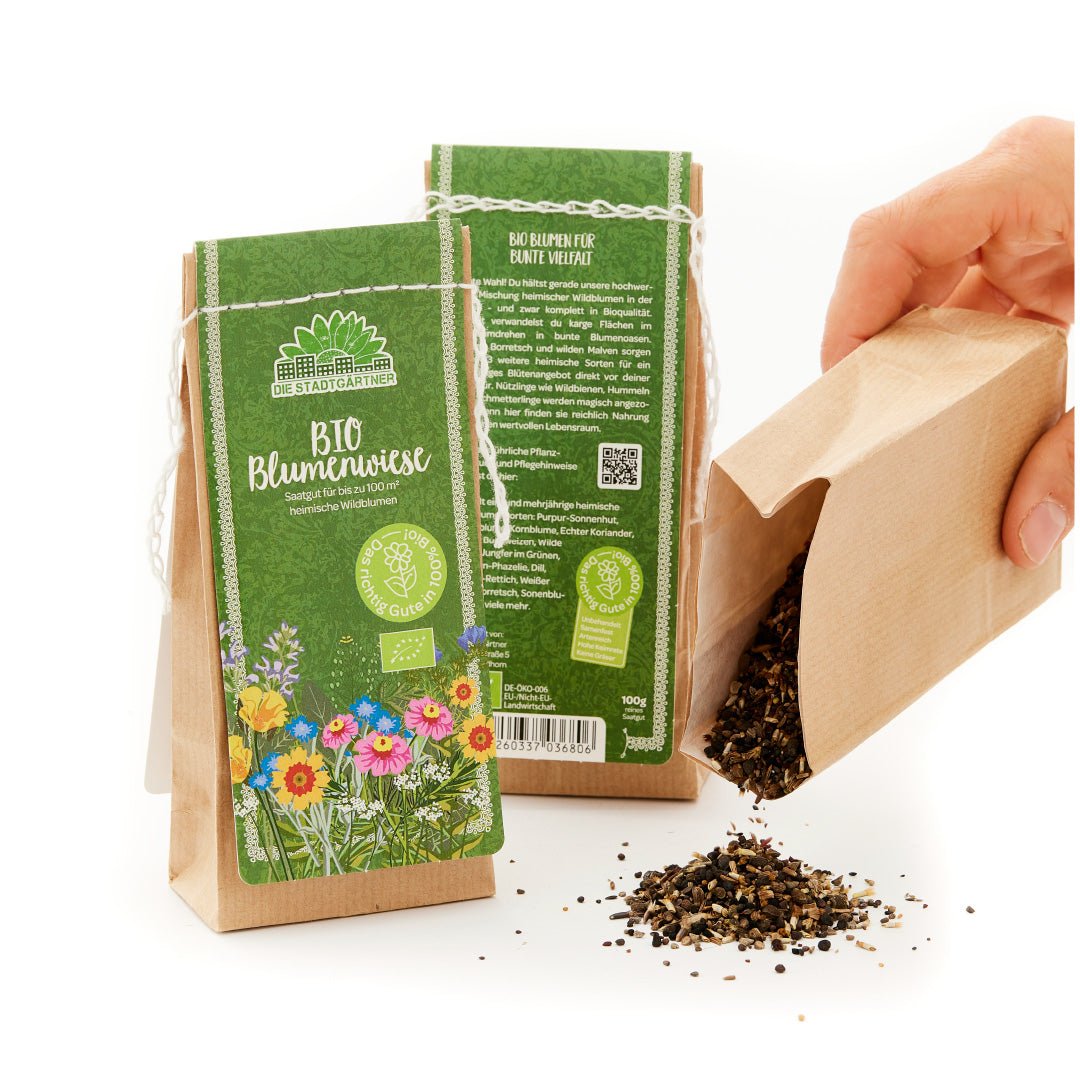 100 g BIO Wildblumen-Saatgut - Wurzelwerk Design