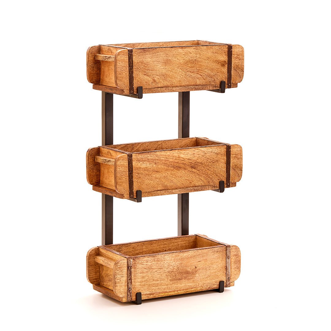 Set: 3 Ziegelformen mit Ständer - Wurzelwerk Design