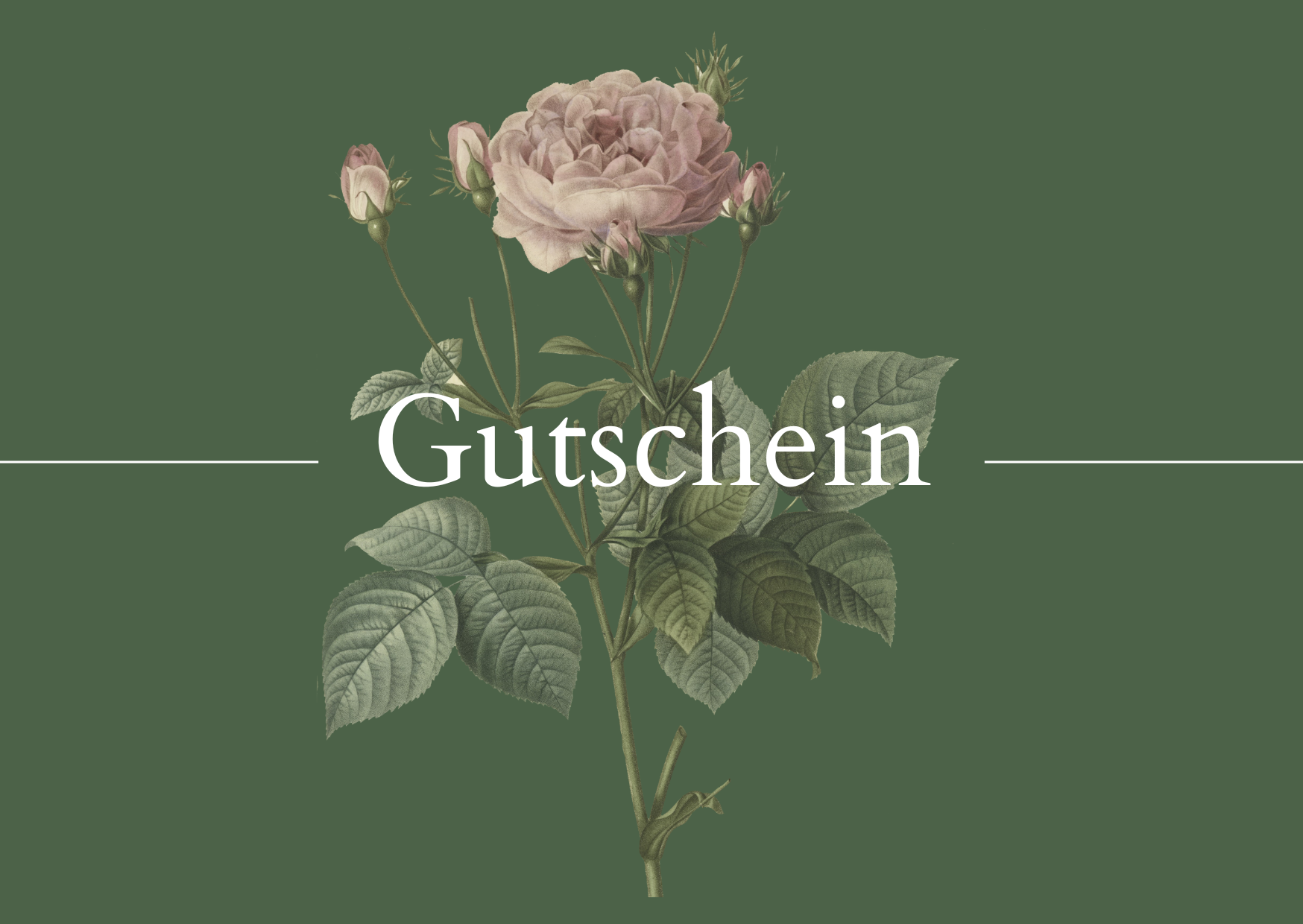 Wurzelwerk Design Gutschein featuring a beautifully designed gift card with artistic elements and brand logo.