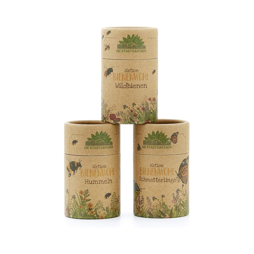 Set mit 3 Bienenwohl-Dosen - Wurzelwerk Design