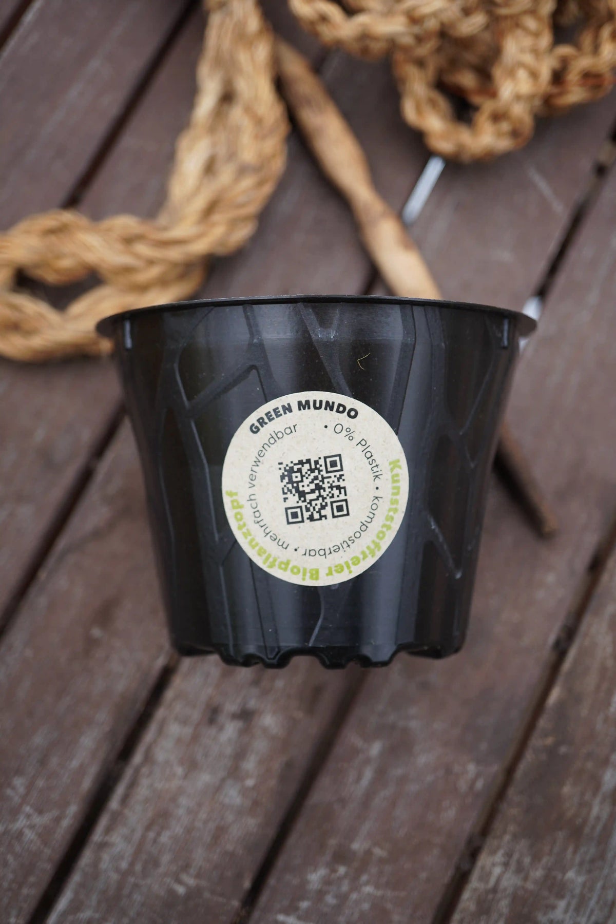 Bio-Pflanztopf 6cm aus plastikfreiem Zubehör von Semenlina, kleines nachhaltiges Pflanzgefäß aus nachhaltigem Material