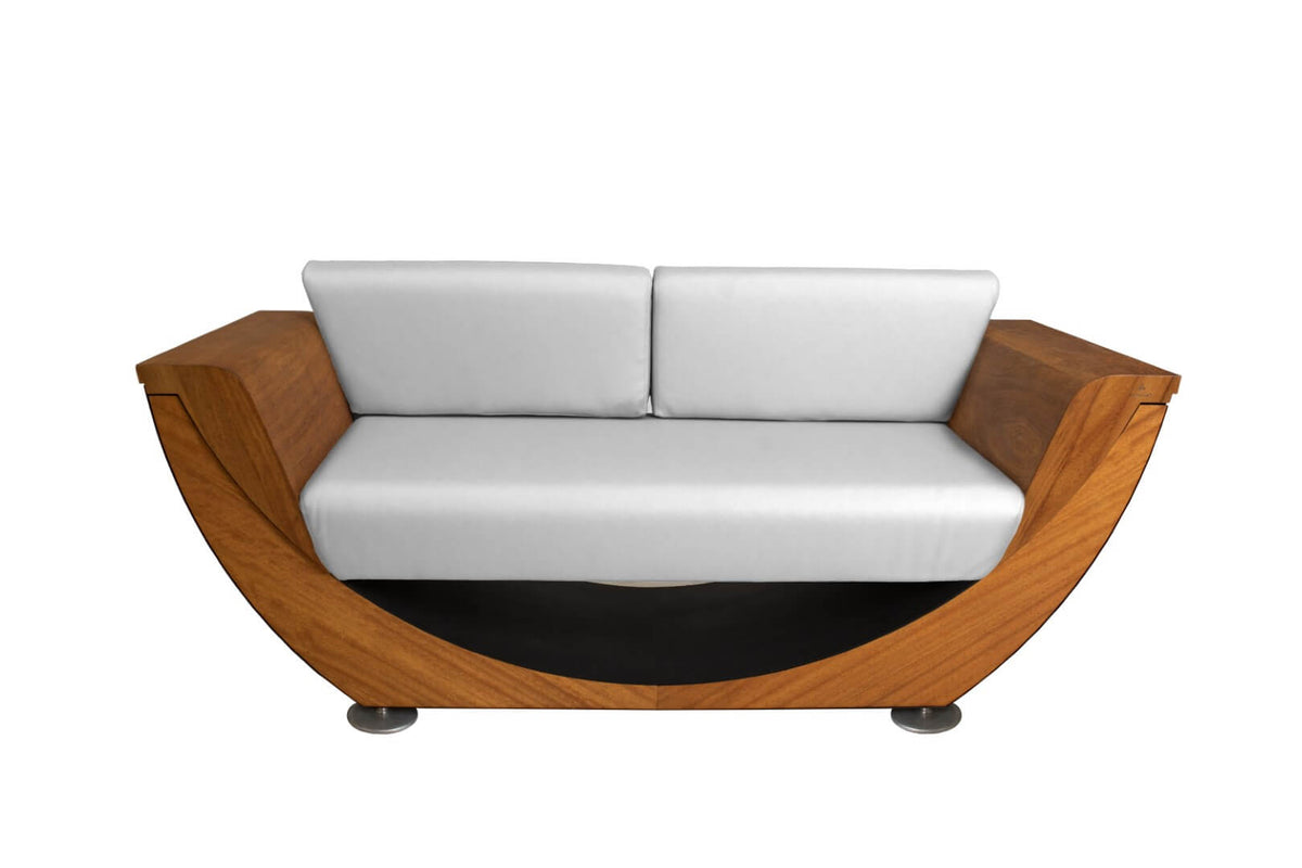 NARIE Outdoor Sofa in Schwarz mit Eis-Kissen – Freisteller