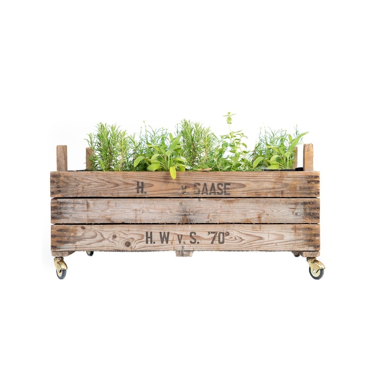 Rollendes Hochbeet aus Zwiebelsieben - Wurzelwerk Design