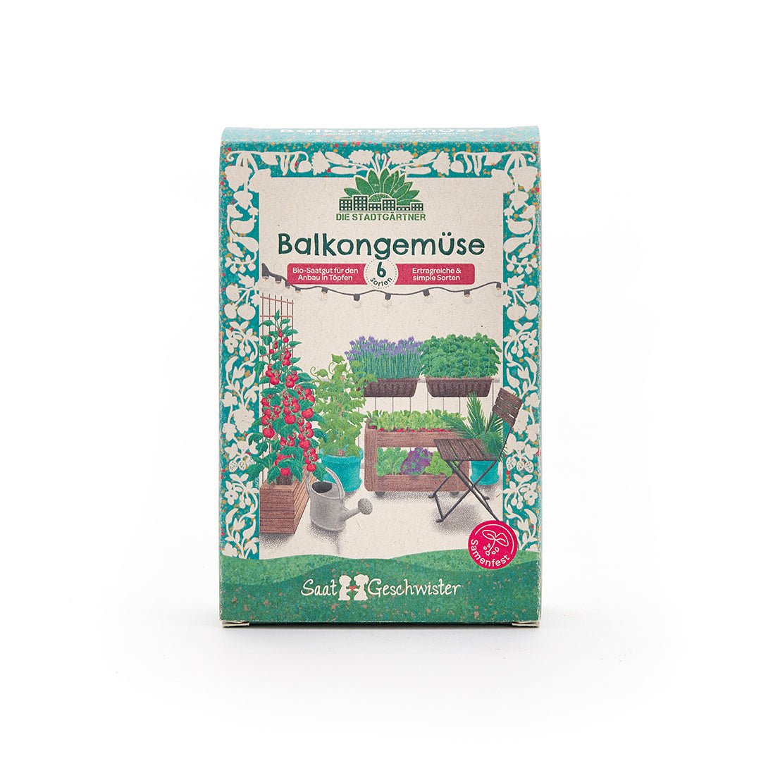 BIO-Saatgut-Set "Balkongemüse" - Wurzelwerk Design