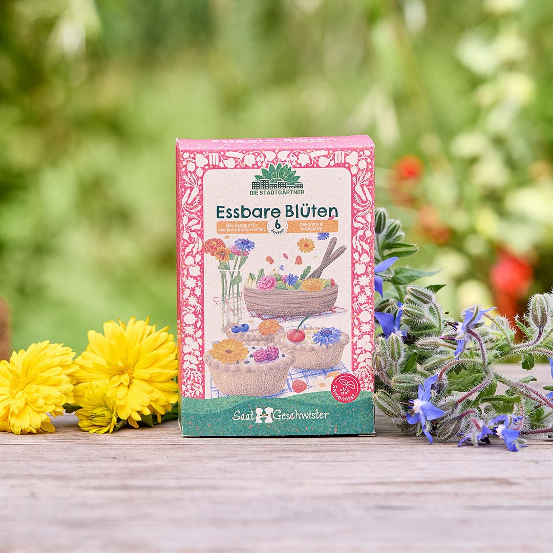 BIO-Saatgut-Set "Essbare Blüten" - Wurzelwerk Design