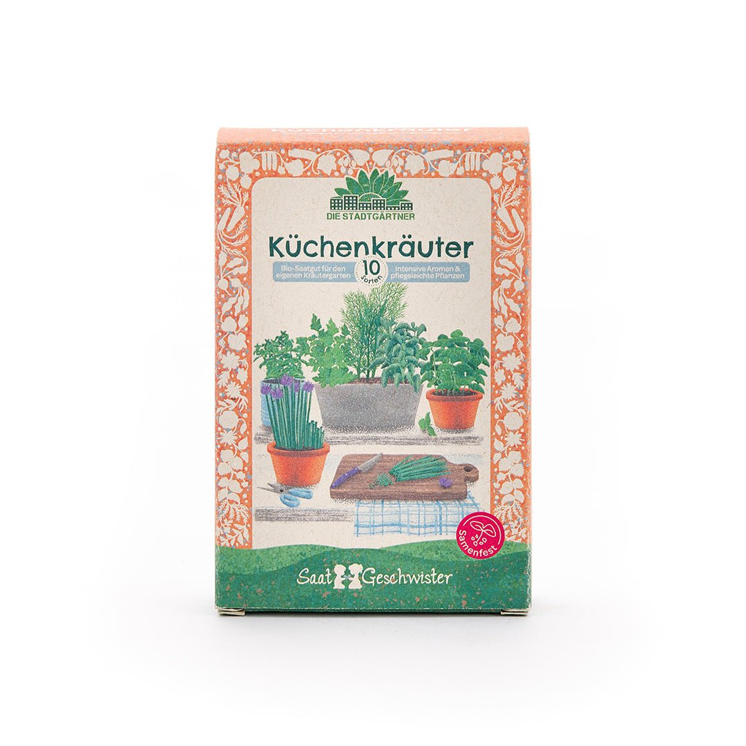 BIO-Saatgut-Set "Küchenkräuter" - Wurzelwerk Design