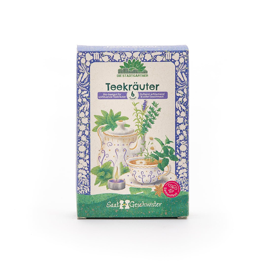 BIO-Saatgut-Set "Teekräuter" - Wurzelwerk Design