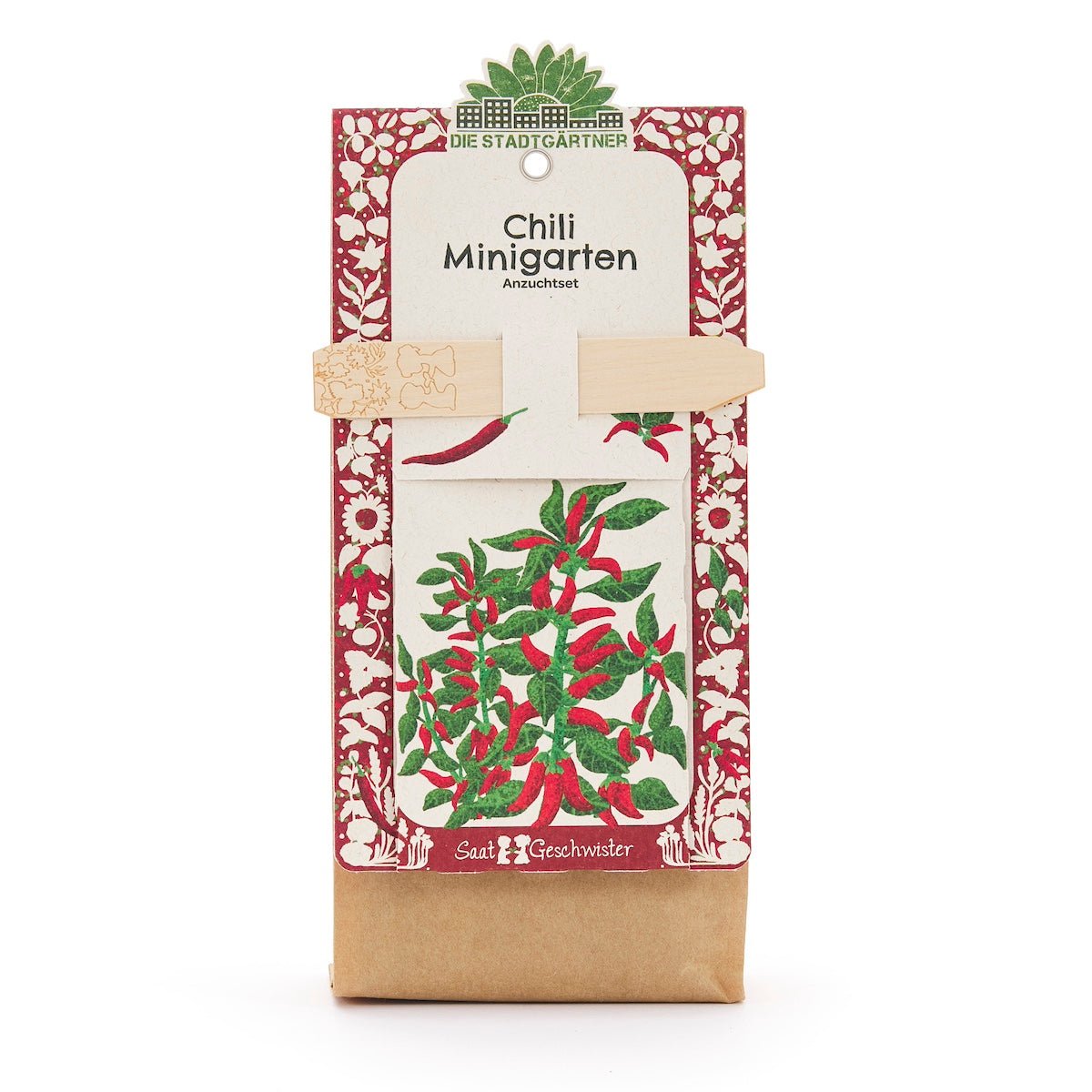 Anzuchtset – Minigarten BIO-Chili - Wurzelwerk Design