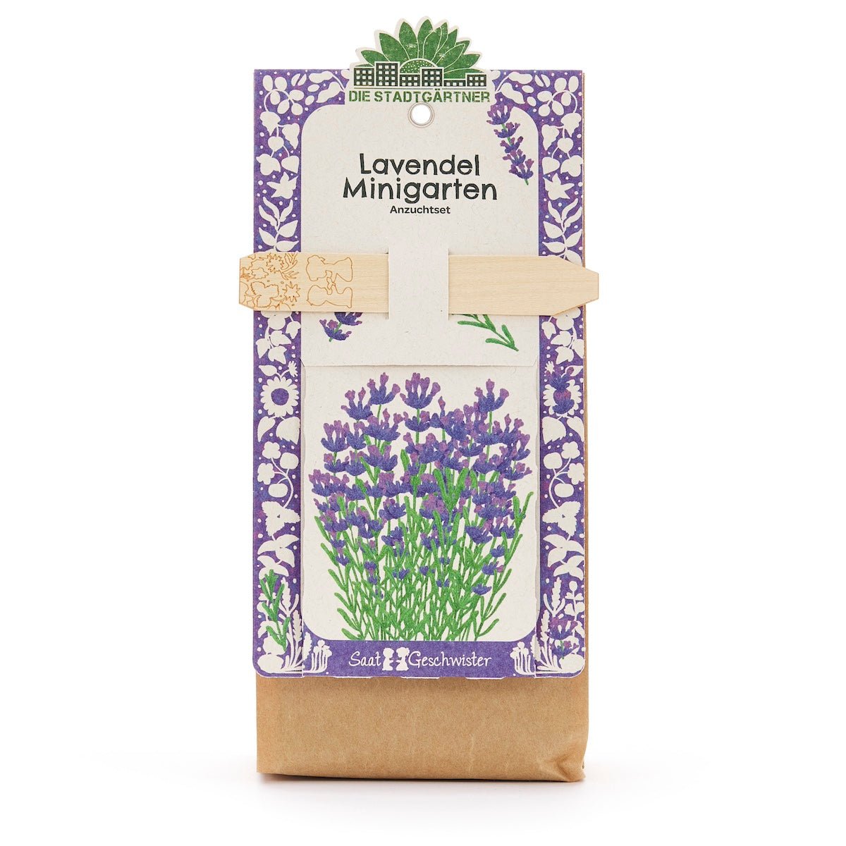 Anzuchtset – Minigarten BIO-Lavendel - Wurzelwerk Design