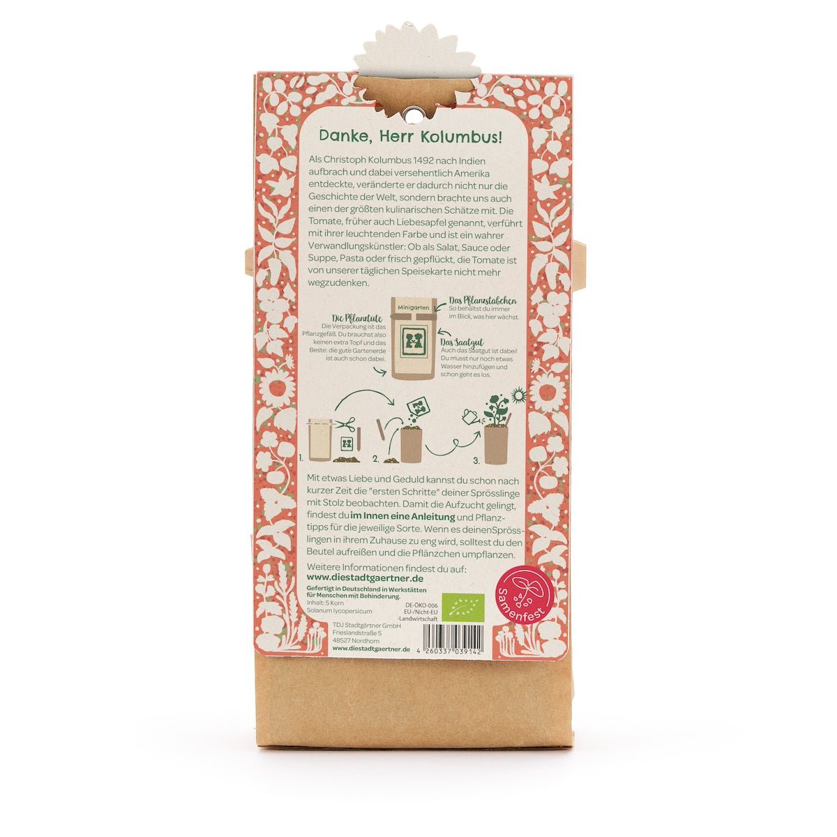 Anzuchtset – Minigarten BIO-Wildtomate - Wurzelwerk Design