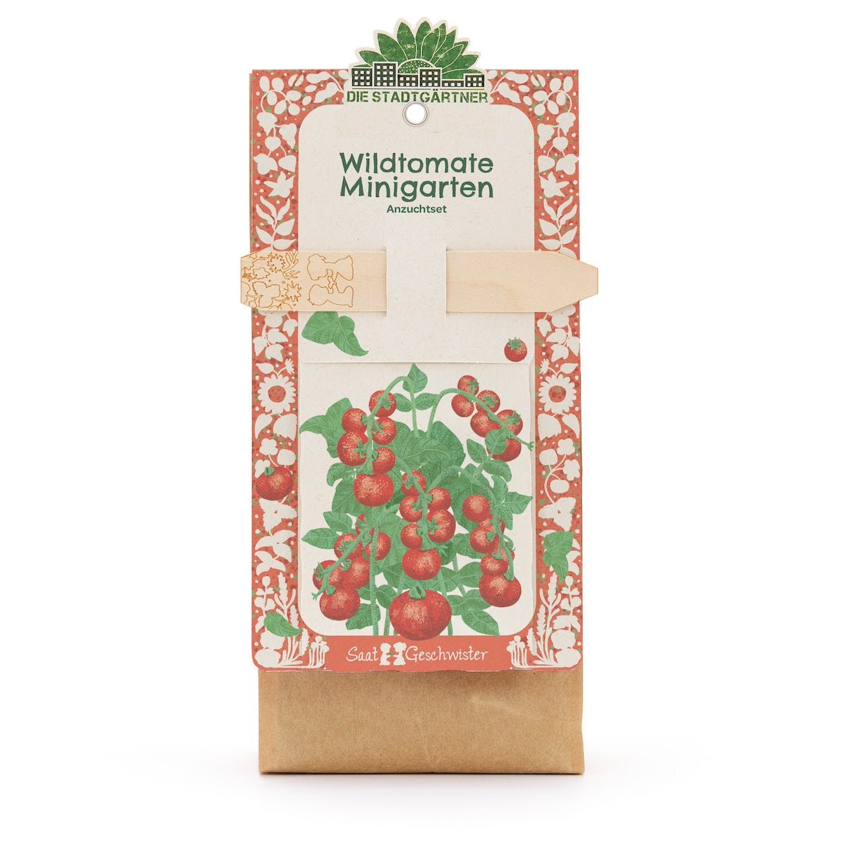 Anzuchtset – Minigarten BIO-Wildtomate - Wurzelwerk Design