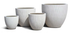 Pflanzkübel Low Egg Pot – Eschbach Vertical Lines mit vertikaler Rillenstruktur