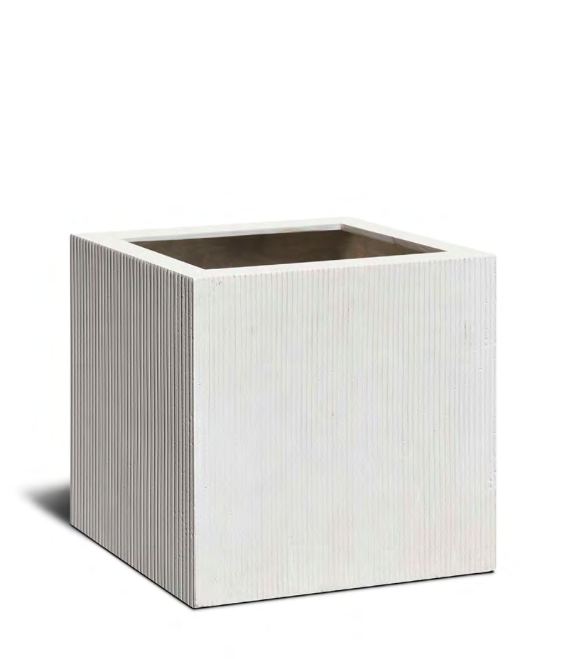 Pflanzkübel Tall Egg Pot – Eschbach Vertical Lines mit vertikaler Rillenstruktur