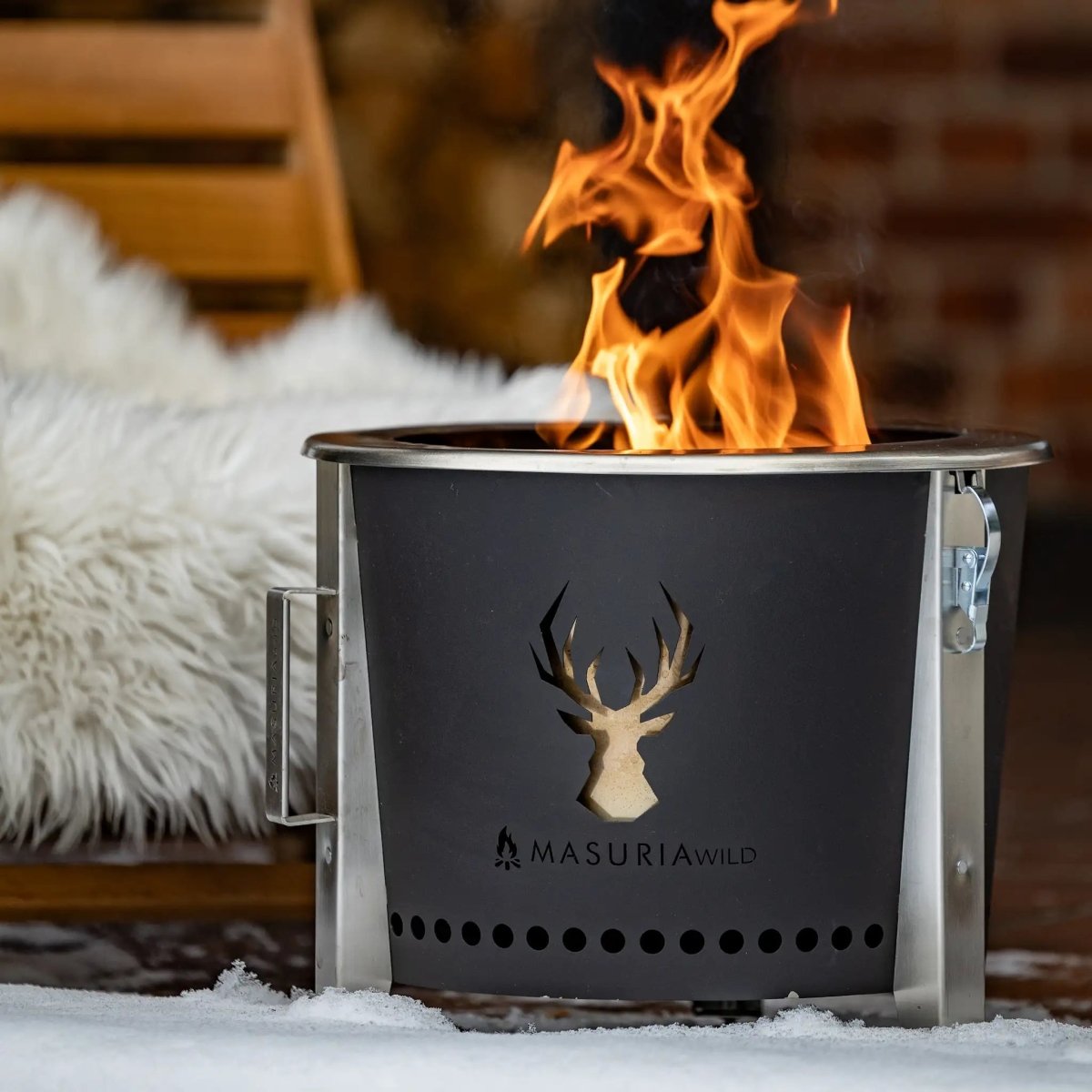 ALPHA CAMP Set – tragbare Feuerstelle für Camping &amp; Angeln mit Zubehör – online kaufen - Wurzelwerk Design
