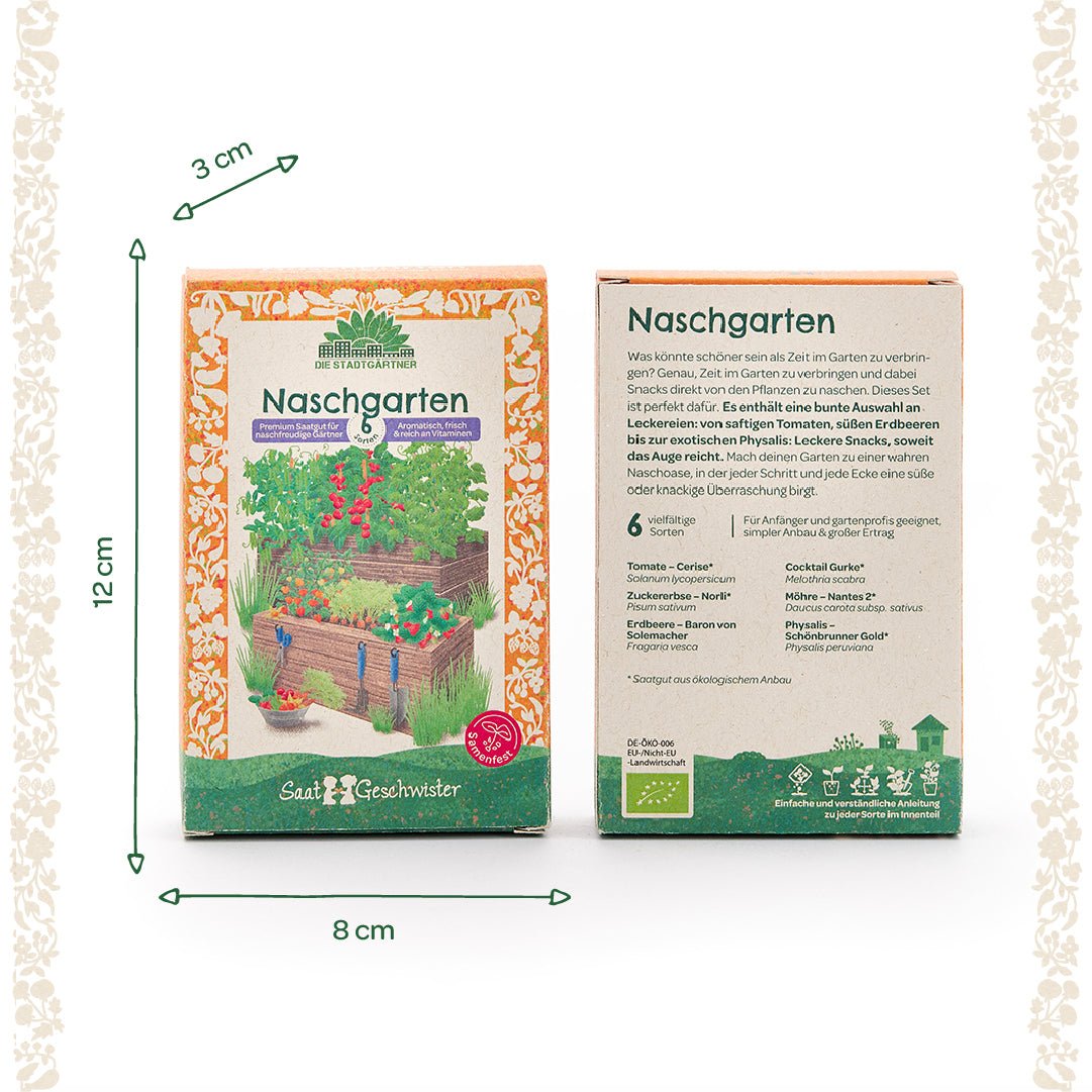 BIO-Saatgut-Set "Naschgarten" - Wurzelwerk Design