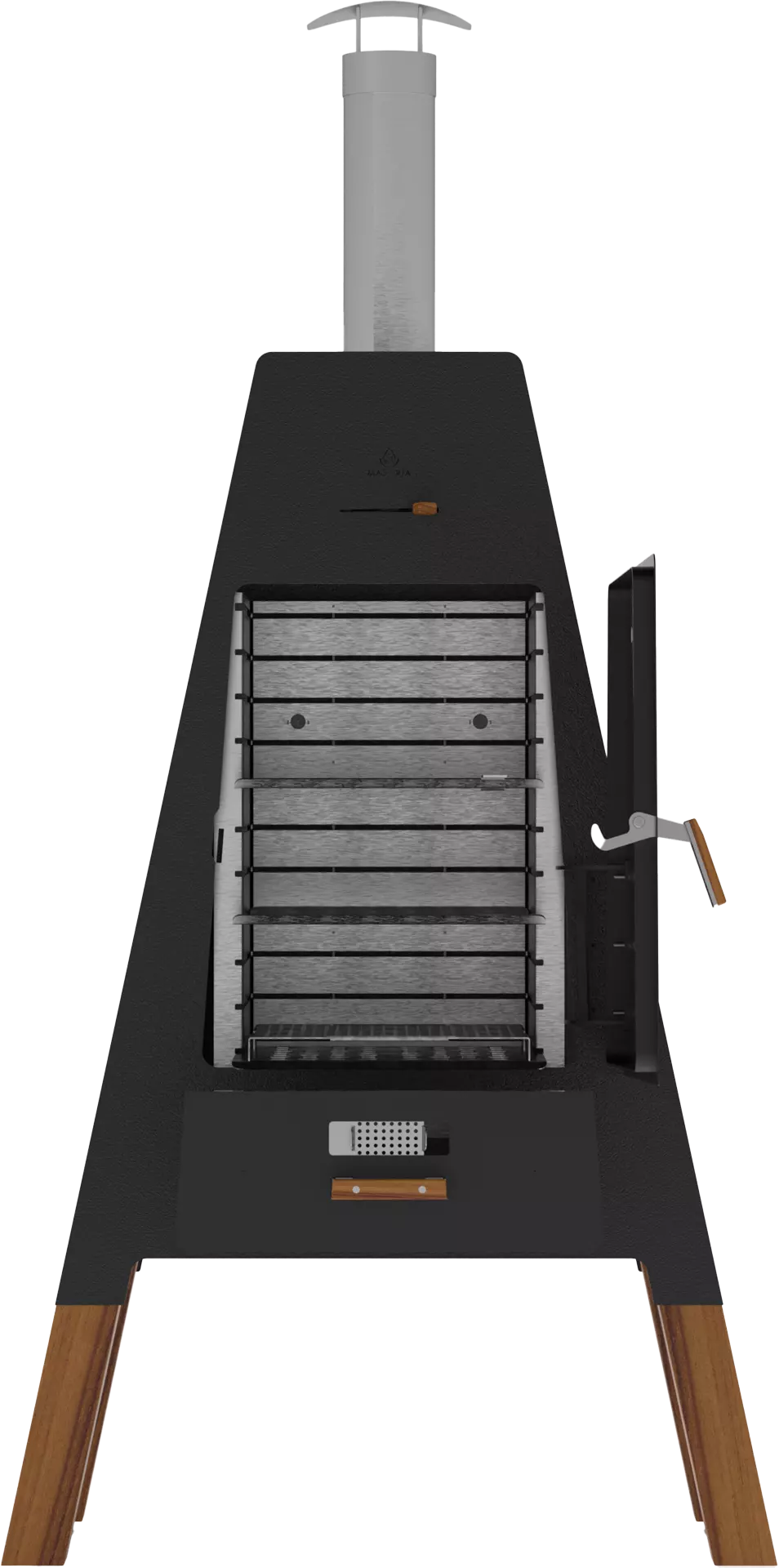 SMOKER Räucherofen in Black