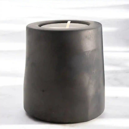 Zwei Teelichthalter GEMMA aus Beton von Manubeton, modernes Design, ideal für Kerzenleuchter und stimmungsvolle Beleuchtung