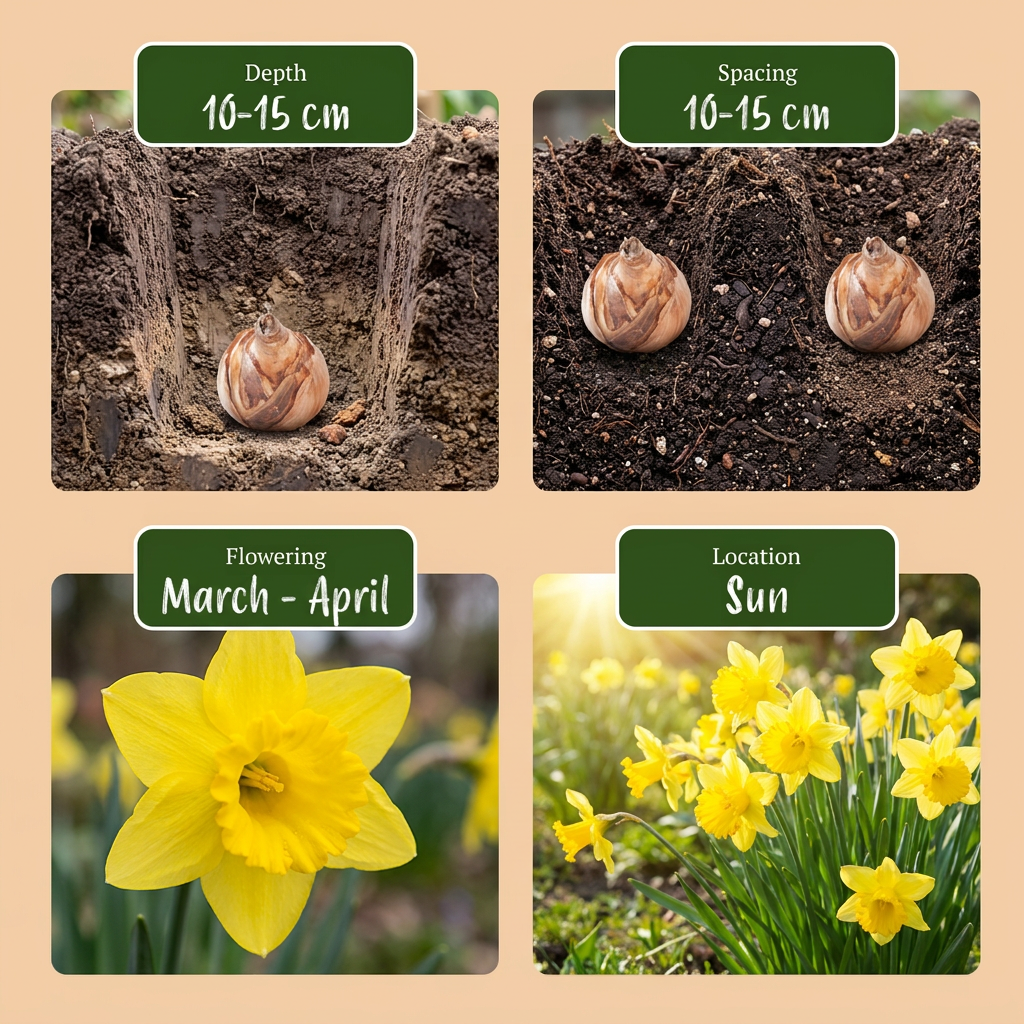 Narzisse Carlton – Narcissus online kaufen | 30 bis 120 Blumenzwiebeln, goldgelb &amp; großblütig – Wurzelwerk Design