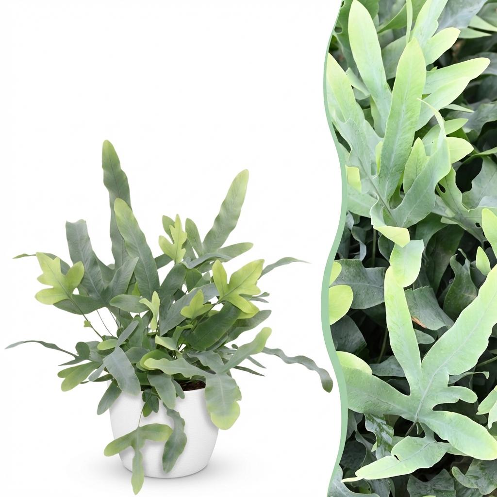 Phlebodium Blue Star kaufen | Blauer Farn – Topf Ø 12 cm, Höhe 25 cm - Wurzelwerk Design