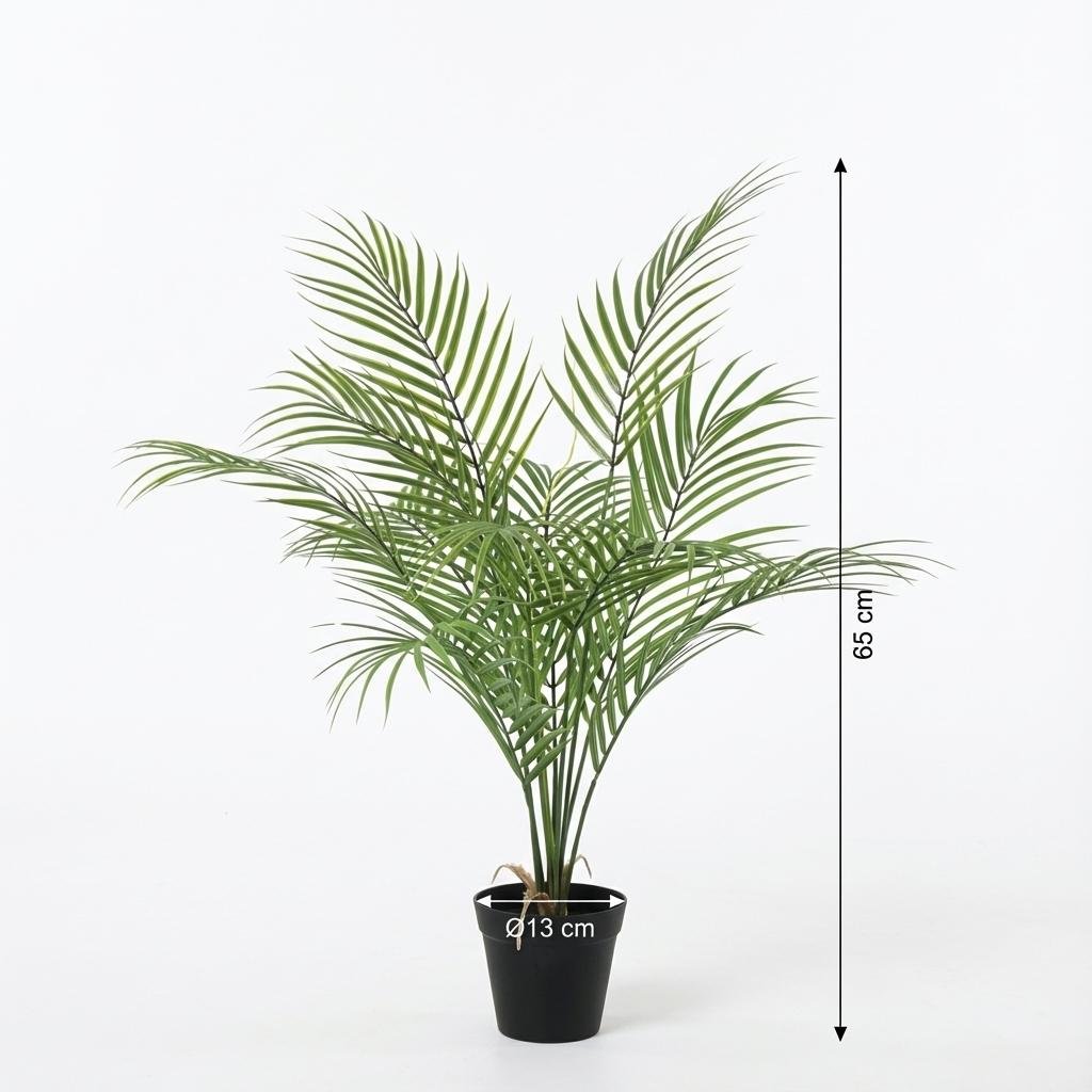 Künstliche Kentia-Palme von Everspring, 65cm bis 210cm hoch, detailreiche grüne Pflanze für elegante Raumdekoration.
