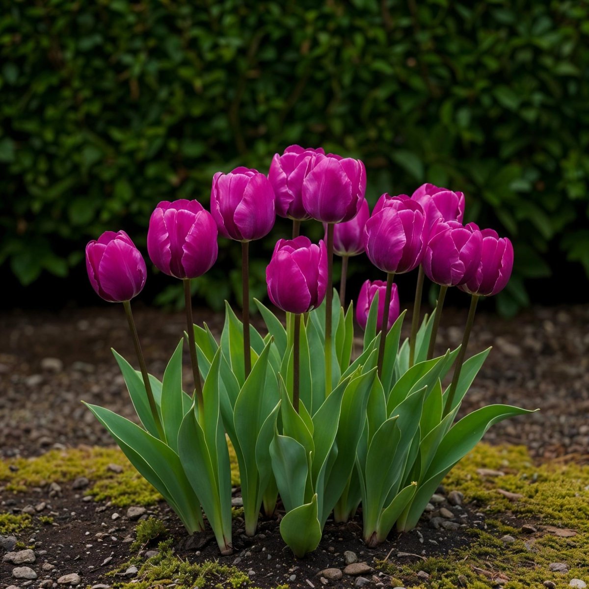 Tulpen Triumph Purple - Bulbs Hardy Perennial - Farbe Lila - 15 Stück - Zwiebelgröße 11/12 - XXL Pack - Wurzelwerk Design